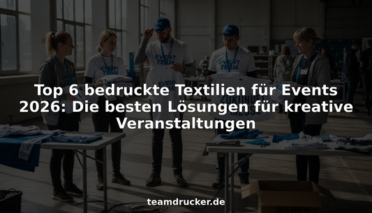 Das Event-Team ist mit individuell bedruckten T-Shirts und auffälligen Bannern ausgestattet.