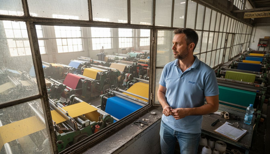 Produktionsleiter in einer Textilfabrik, der den gesamten Fertigungsprozess im Blick behält und für einen reibungslosen Ablauf sorgt.