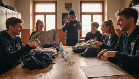 Individuelle Fanartikel für Fußballmannschaften sortieren