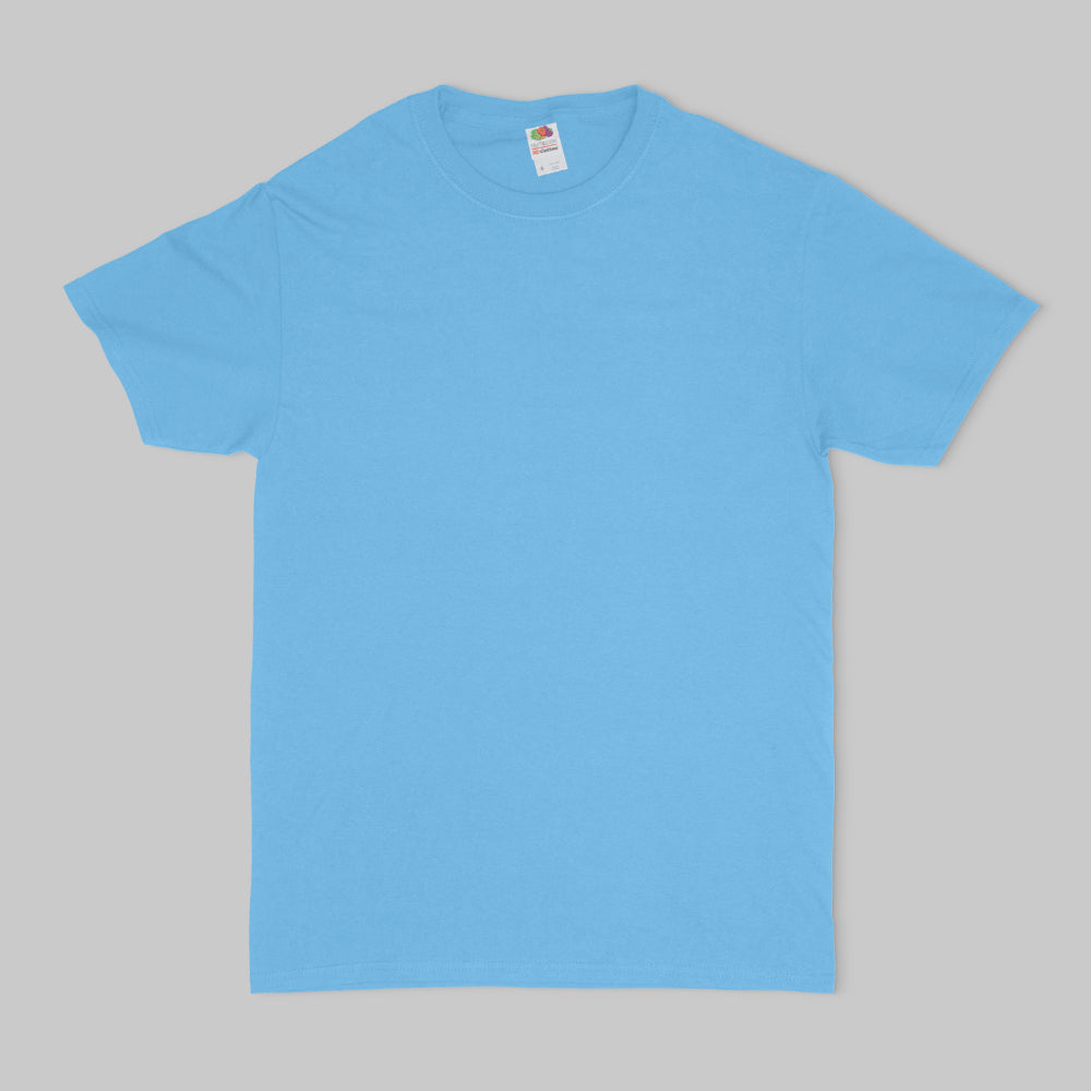 Budget T-Shirt bedrucken - S / Azurblau