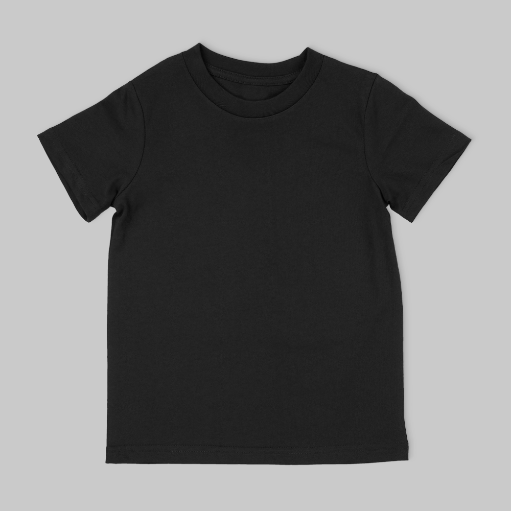 Premium Kinder T-Shirt bedrucken - 98/104 / Schwarz